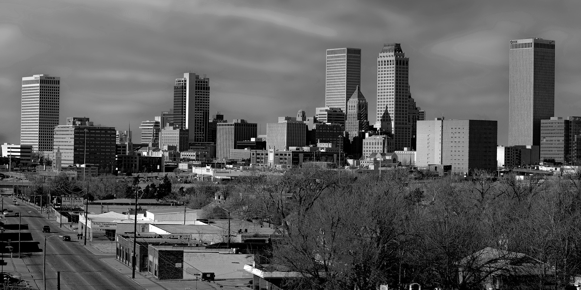 Tulsa, Oklahoma skyline - American Exteriors Roofing & Construction service area throughout Greater Tulsa